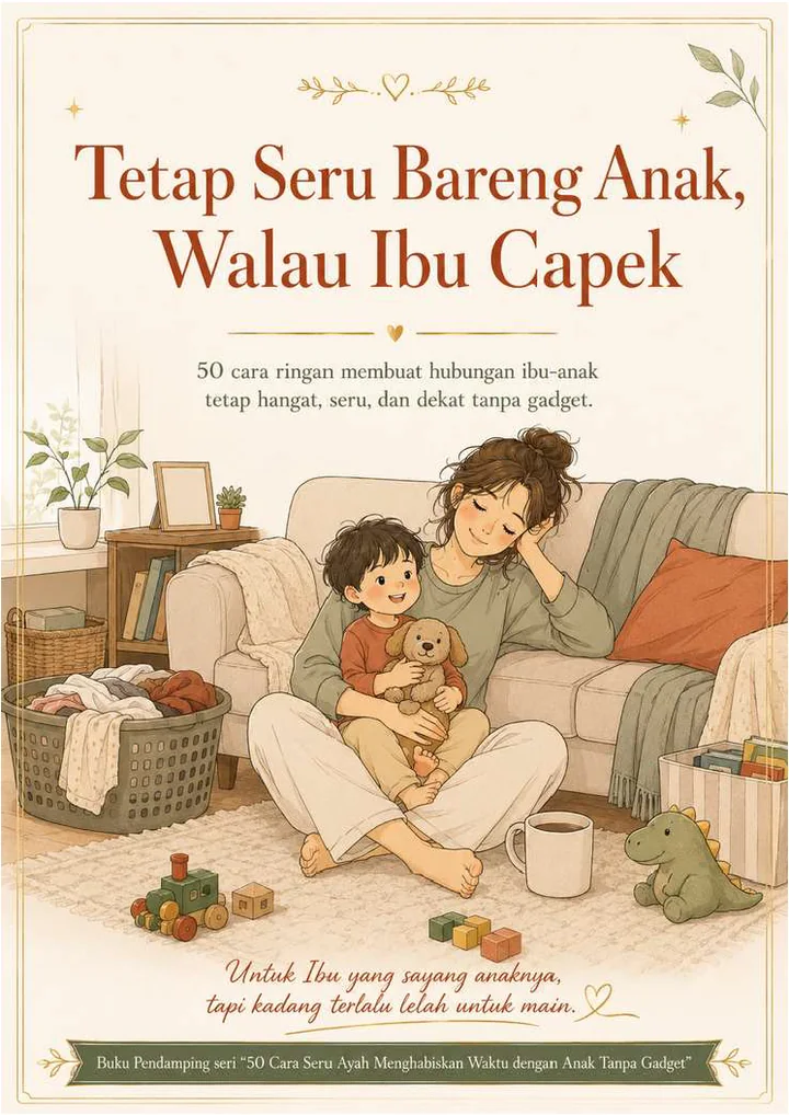 Sampul ebook Tetap Seru Bareng Anak Walau Ibu Capek